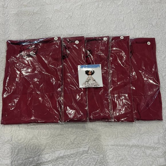 Reformation Frankie Silk Dress | Strawberry Wine Rosette  🕸Silk🕸 🎉NEW 🎀 ✂🏷️ - Picture 7 of 13